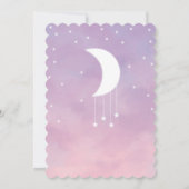 Twinkle Twinkle Little Star Baby shower Invitation Kaart (Achterkant)