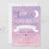 Twinkle Twinkle Little Star Baby shower Invitation Kaart (Voorkant)