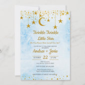 Twinkle Twinkle Little Star Baby Shower Invitation Kaart (Voorkant)