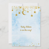 Twinkle Twinkle Little Star Baby Shower Invitation Kaart (Achterkant)