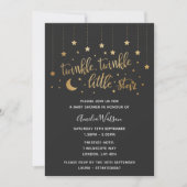 Twinkle Twinkle Little Star Baby shower Invitation Kaart (Voorkant)