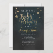 Twinkle Twinkle Little Star Baby shower Invitation Kaart (Voorkant)
