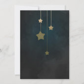Twinkle Twinkle Little Star Baby shower Invitation Kaart (Achterkant)