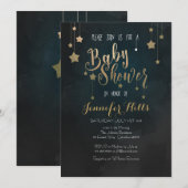 Twinkle Twinkle Little Star Baby shower Invitation Kaart (Voorkant / Achterkant)