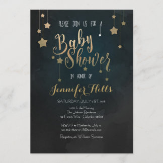 Twinkle Twinkle Little Star Baby shower Invitation Kaart