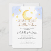 Twinkle Twinkle Little Star Baby shower Invitation Kaart (Voorkant)