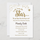 Twinkle Twinkle Little Star Baby shower Invitation Kaart (Voorkant)