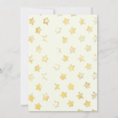 Twinkle Twinkle Little Star Baby shower Invitation Kaart (Achterkant)