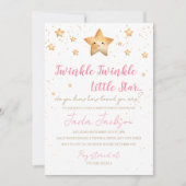Twinkle Twinkle Little Star Baby Shower Invitation Kaart (Voorkant)
