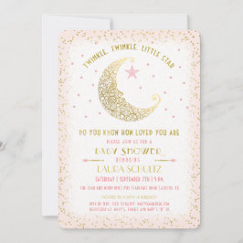 Twinkle Twinkle Little Star Baby shower Invitation Kaart