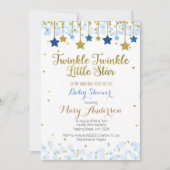 Twinkle Twinkle Little Star Baby shower Invitation Kaart (Voorkant)