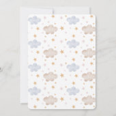 Twinkle Twinkle Little Star Baby shower Invitation Kaart (Achterkant)