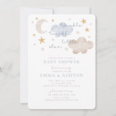 Twinkle Twinkle Little Star Baby shower Invitation Kaart (Voorkant)