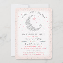 Twinkle Twinkle Little Star Baby shower Invitation Kaart