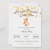 Twinkle Twinkle Little Star Baby shower Invitation Kaart (Voorkant)