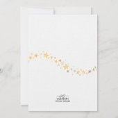 Twinkle Twinkle Little Star Baby shower Invitation Kaart (Achterkant)