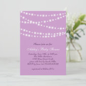 Twinkle Twinkle Little Star Baby shower Invitation Kaart (Staand voorkant)