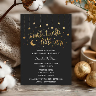 Twinkle Twinkle Little Star Baby shower Invitation Kaart