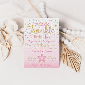 Twinkle Twinkle Little Star Baby shower Invitation Kaart