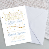 Twinkle Twinkle Little Star Baby shower Invitation Kaart