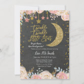 Twinkle Twinkle Little Star Baby shower Invitation Kaart (Voorkant)
