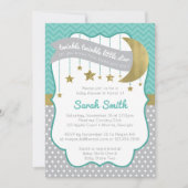Twinkle Twinkle Little Star Baby shower Invitation Kaart (Voorkant)