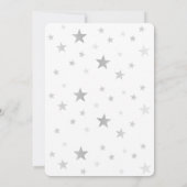 Twinkle Twinkle Little Star Baby shower Invitation Kaart (Achterkant)