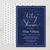 Twinkle Twinkle Little Star Baby shower Invitation Kaart (Voorkant / Achterkant)