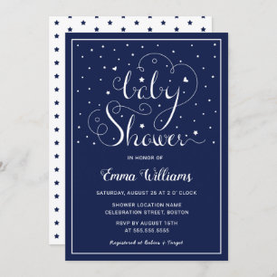 Twinkle Twinkle Little Star Baby shower Invitation Kaart