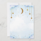 Twinkle Twinkle Little Star Baby shower Invitation Kaart (Achterkant)