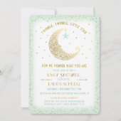 Twinkle Twinkle Little Star Baby shower Invitation Kaart (Voorkant)