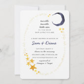 Twinkle Twinkle Little Star Baby shower Invite Kaart (Voorkant)