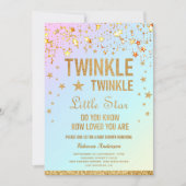 Twinkle Twinkle Little Star Baby shower Kaart (Voorkant)