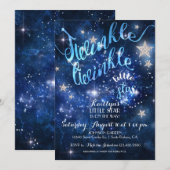 Twinkle Twinkle Little Star Baby shower Kaart (Voorkant / Achterkant)