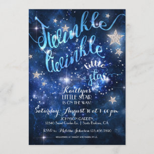 Twinkle Twinkle Little Star Baby shower Kaart