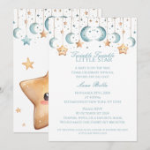 Twinkle, Twinkle Little Star - Baby shower Kaart (Voorkant / Achterkant)