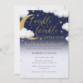 Twinkle Twinkle Little Star Baby shower Kaart (Voorkant)