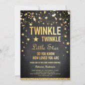 Twinkle Twinkle Little Star Baby shower Kaart (Voorkant)