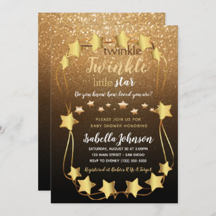 Twinkle Twinkle Little Star - Baby shower Kaart