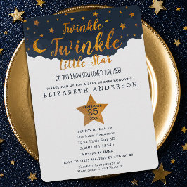 Twinkle Twinkle Little Star Baby Shower Kaart