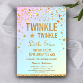 Twinkle Twinkle Little Star Baby shower Kaart
