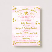 Twinkle Twinkle Little Star Baby shower Kaart