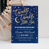 Twinkle Twinkle Little Star Baby shower Kaart