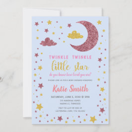 Twinkle Twinkle Little Star Baby shower Kaart
