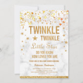 Twinkle Twinkle Little Star Baby shower Kaart (Voorkant)