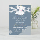 Twinkle Twinkle Little Star Baby Shower Kaart (Staand voorkant)