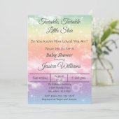 Twinkle Twinkle Little Star Baby shower Kaart (Staand voorkant)