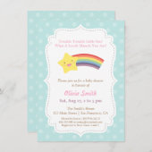 Twinkle Twinkle Little Star Baby shower Kaart (Voorkant / Achterkant)