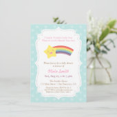 Twinkle Twinkle Little Star Baby shower Kaart (Staand voorkant)