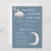 Twinkle Twinkle Little Star Baby shower Kaart (Voorkant)